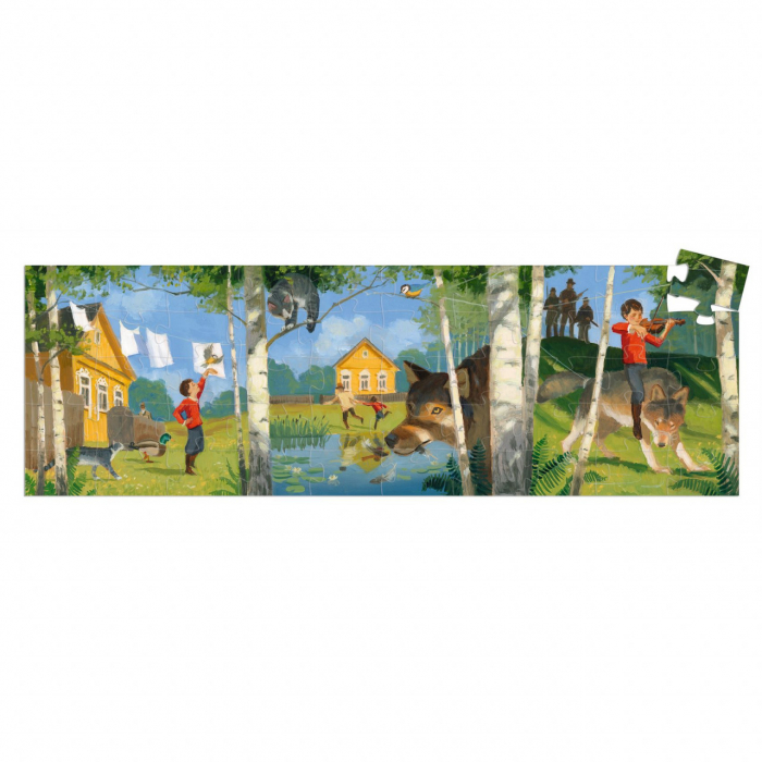 Puzzle Petrica si lupul, Djeco [2]