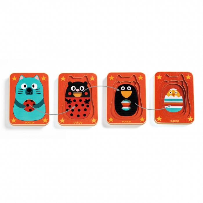Puzzle straturi Max & co, Djeco [2]