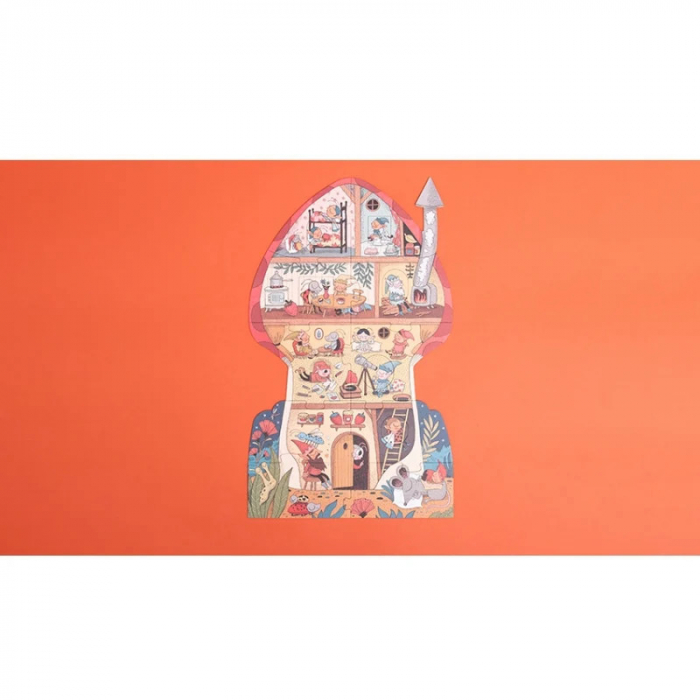 Puzzle Vise Dulci, Reversibil cu 2 Fete, 18 Piese Mari, Londji [3]