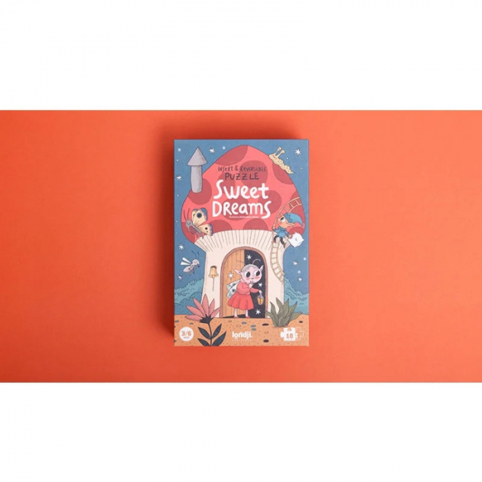 Puzzle Vise Dulci, Reversibil cu 2 Fete, 18 Piese Mari, Londji [6]