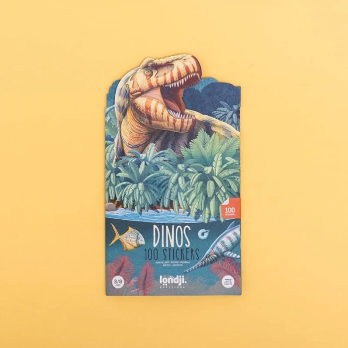 Set 100 Abtibilduri Repozitionabile cu Dinozauri, Londji [4]