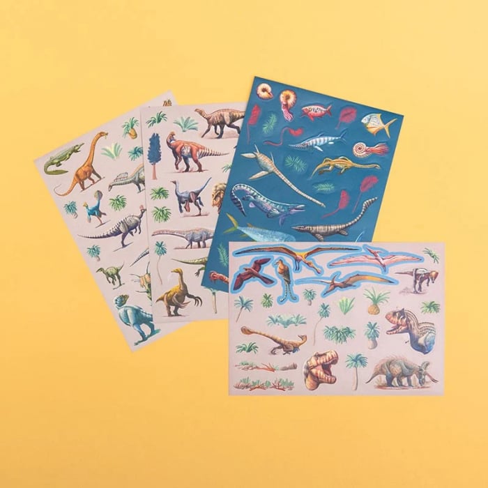 Set 100 Abtibilduri Repozitionabile cu Dinozauri, Londji [3]