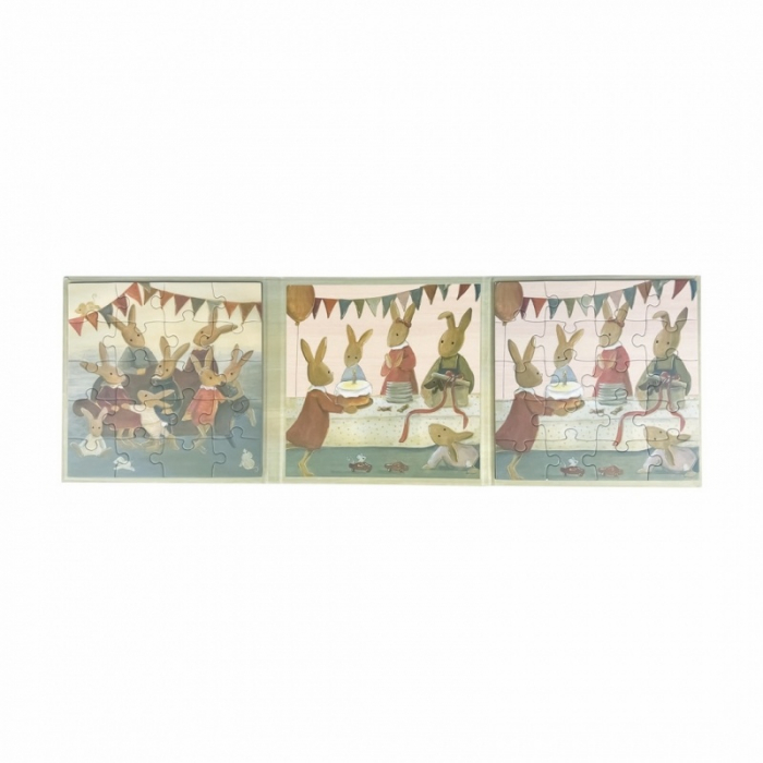 Set 2 puzzle-uri magnetice Familia iepurasilor, Egmont Toys [2]