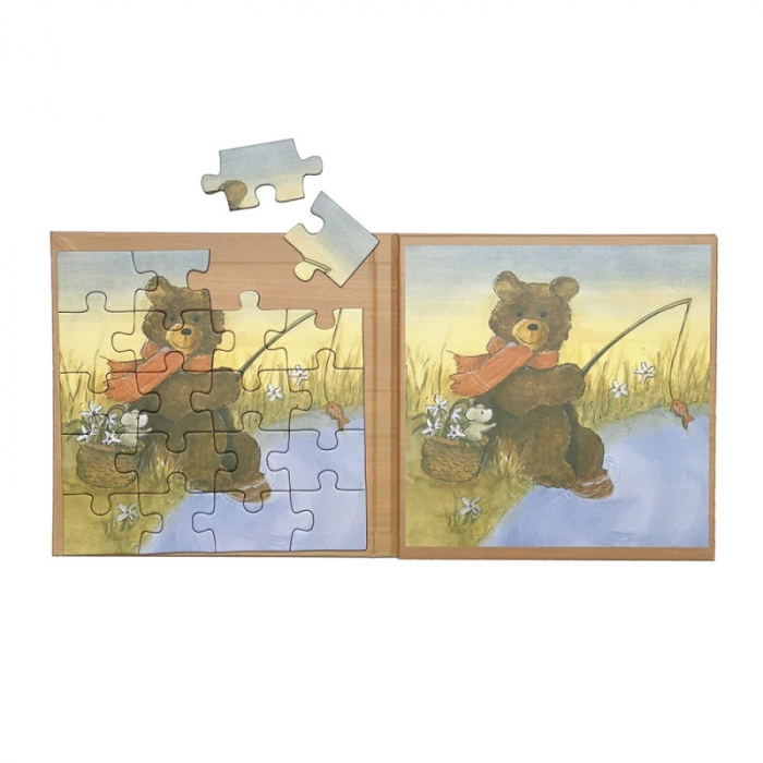 Set 2 puzzle-uri magnetice Ursuletul de plus, Egmont Toys [2]