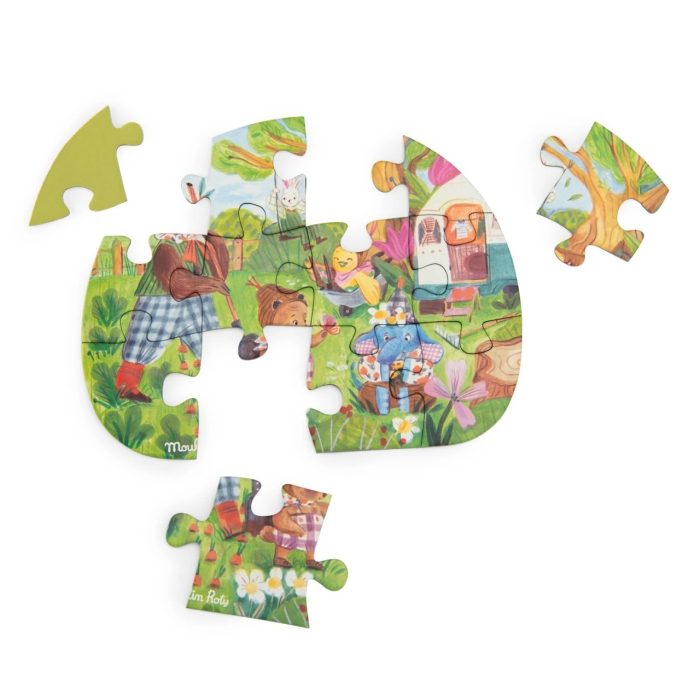 Set 4 mini puzzle-uri O zi perfecta, Moulin Roty [4]