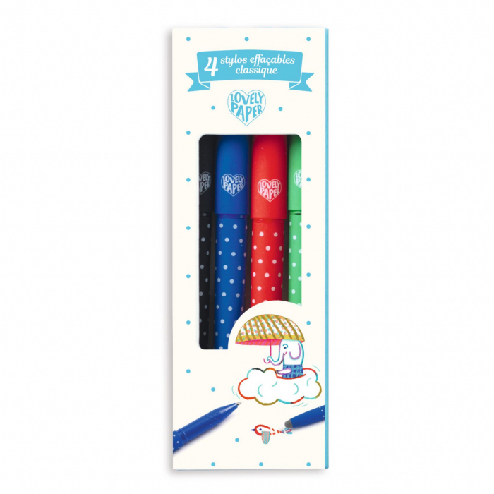 Set 4 pixuri cu radiera, Djeco [4]