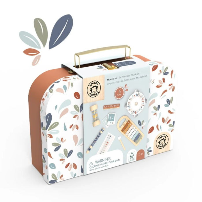 Set 5 instrumente muzicale in valiza, Speedy Monkey [3]