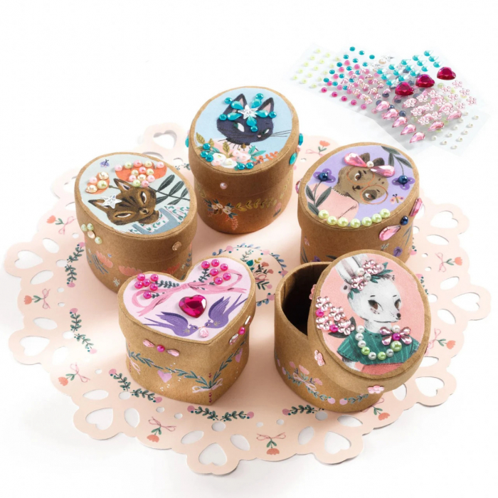 Set Creativ DIY Decorare Cutii si Cutiute, Djeco [2]