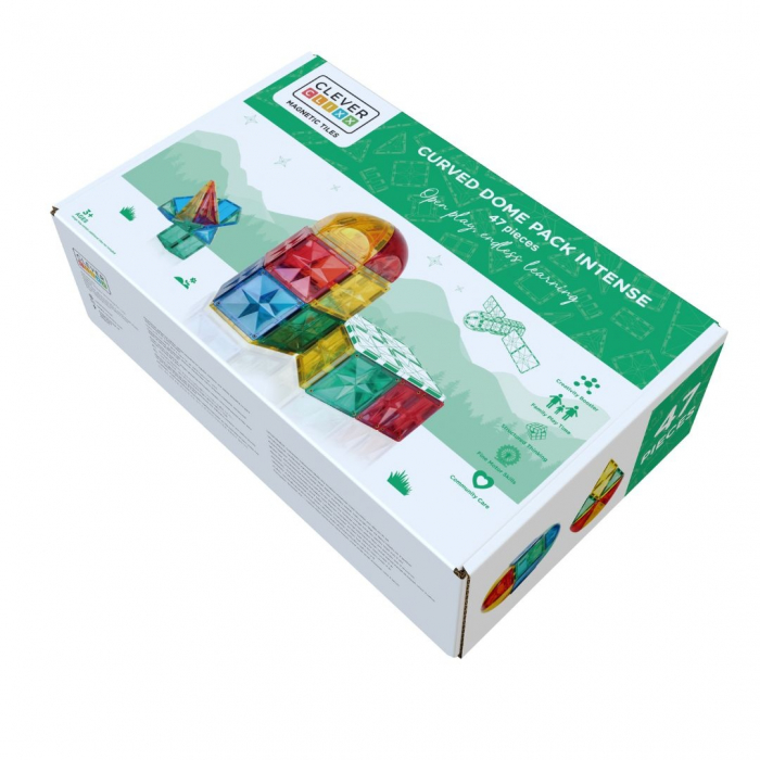 Set magnetic de construit Dome 47 piese, Cleverclixx [4]