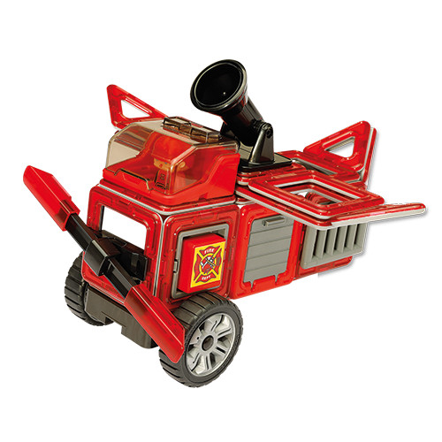 Set magnetic Magformers, Uimitorul set cu vehicule de interventie [2]