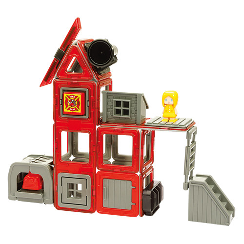 Set magnetic Magformers, Uimitorul set cu vehicule de interventie [3]