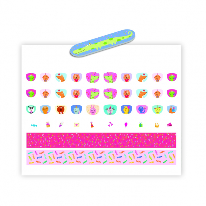 Stickere pentru unghii model Happy Birthday, Djeco [2]