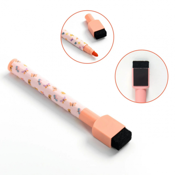 Tabla Magnetica Decorativa de Scris cu Marker, model Pisici, 46x38 cm, Djeco [2]