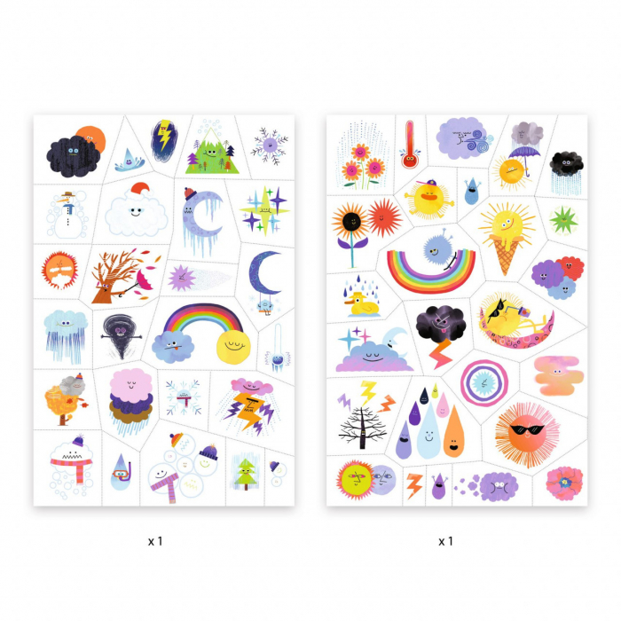 Tatuaje Emoji meteo, Djeco [2]