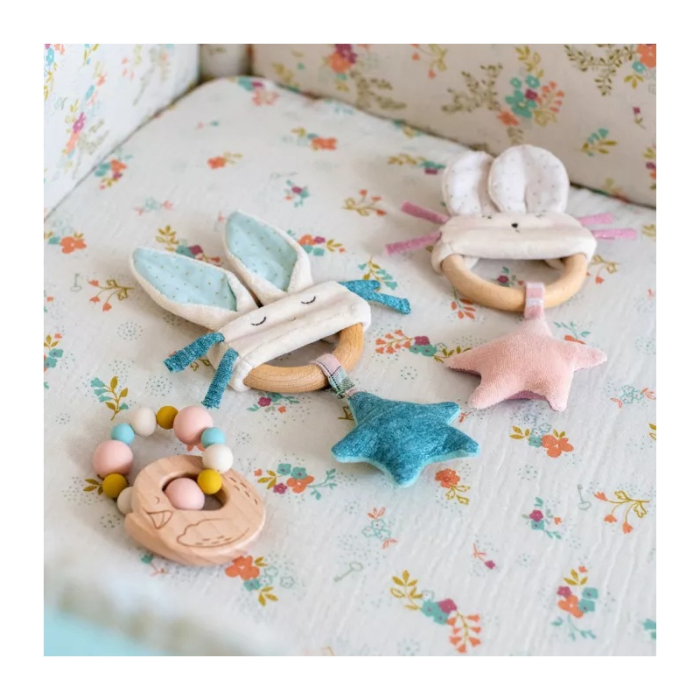 Zornaitoare cu inel de lemn Soricel , Moulin Roty [2]