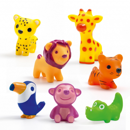 Pentru Bebe - Animalute din silicon Troopo savana, Djeco