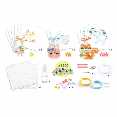 Atelier creativ cu margele Animalute norocoase, Djeco [4]