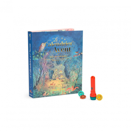 Jocuri - Calendar de Advent Lanterna si 23 de discuri cu povesti Big Family, Moulin Roty