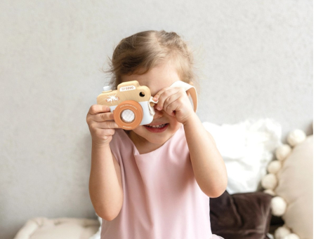 Camera foto din lemn, Speedy Monkey [3]