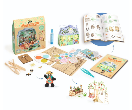 Casuta miniaturala de asamblat si colorat Olive , Djeco [3]