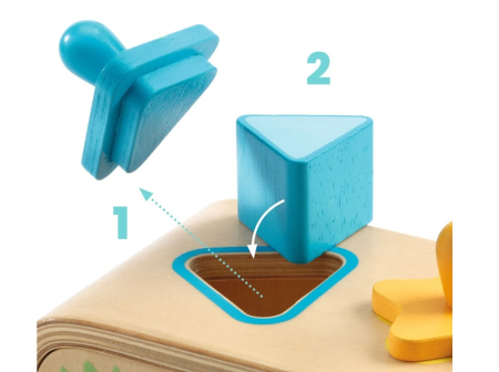 Cutie de sortat forme Multi Boita, Djeco [3]