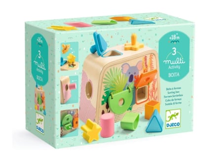 Educative - Cutie de sortat forme Multi Boita, Djeco