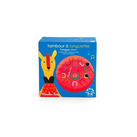 3 - 4 Ani - Instrument muzical Toba metalica rosie, Moulin Roty