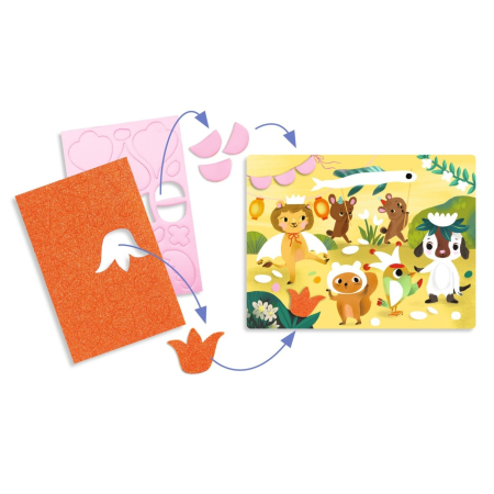 Joc creativ Colaj cu stickere din spuma, Djeco [3]