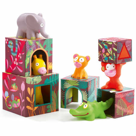 Pentru Bebe - Joc de construit Maxi Topanijungle, Djeco