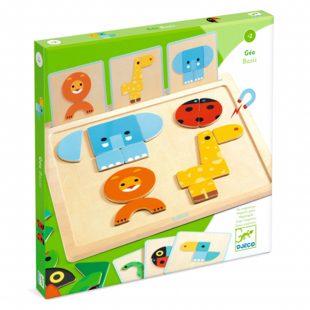 Jocuri si Jucarii Magnetice - Joc educativ GeoBasic, Djeco