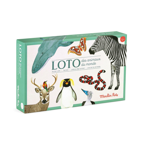 Jucarii - Joc Loto animale, Moulin Roty