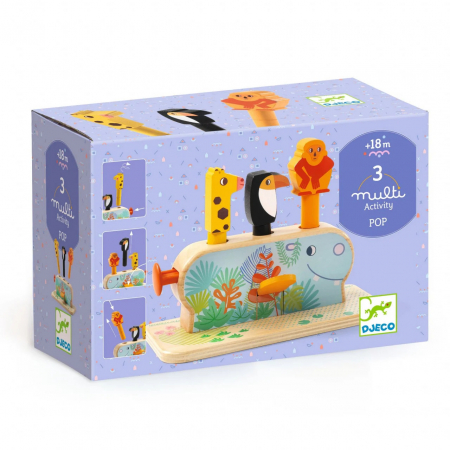 Jocuri - Jucarie Montessori Pop-Up Multi Activity, Djeco