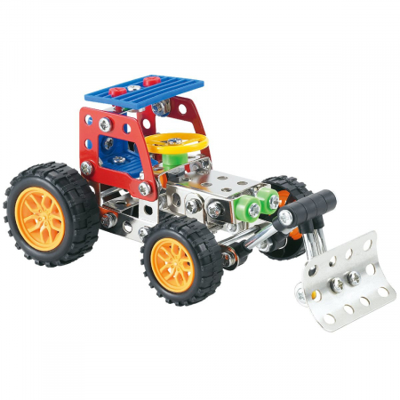 Kit STEM Tractor cu cupa de excavatie, nivel incepator, Construct It [1]