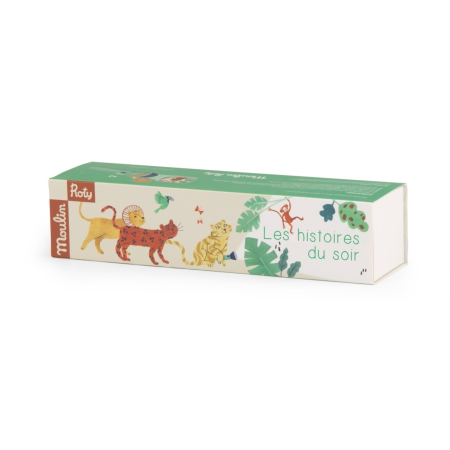 3 - 4 Ani - Lanterna cu povesti Animalele junglei, Moulin Roty