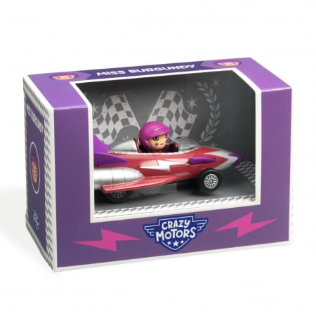 De rol - Masina de curse Miss Burgundy, Crazy Motors, Djeco