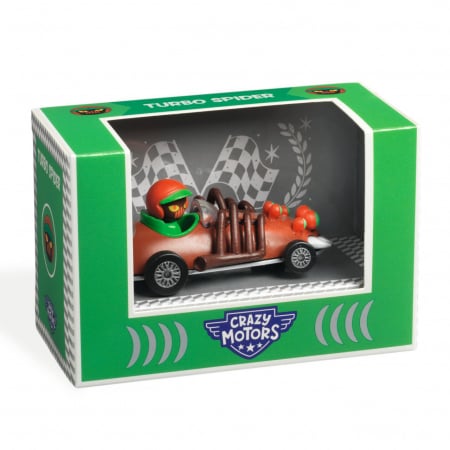 De rol - Masina de curse Turbo Spider, Colectia Crazy Motors, Djeco