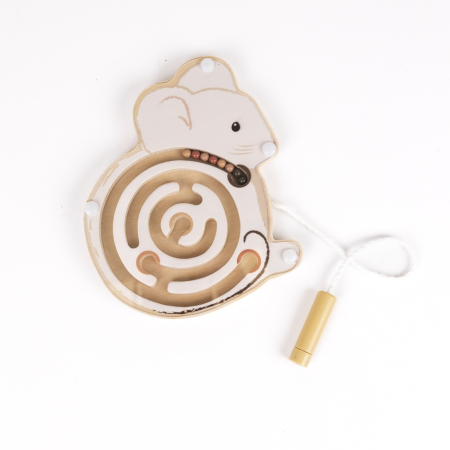 Mini labirint magnetic din lemn, Egmont Toys [4]