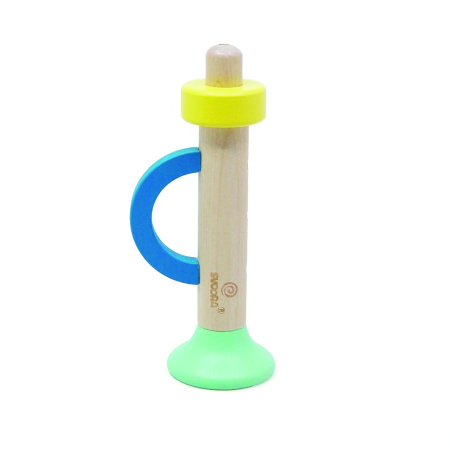 Mini trompeta din lemn, Svoora Portocaliu [1]