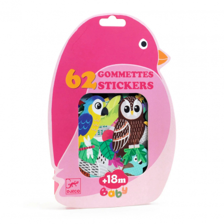 Pentru Bebe - Primele Abtibilduri Pasari Exotice, Djeco