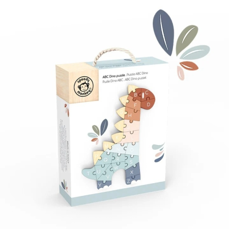 Puzzle din lemn ABC Dino, Speedy Monkey [2]