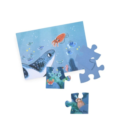 Puzzle fosforescent Sub apa -Aventurile lui Paulie, Moulin Roty [2]
