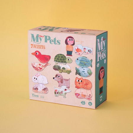 Puzzle reversibil Animale de companie, Londji [3]