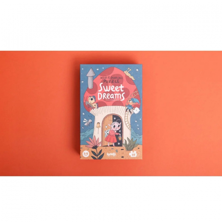 Puzzle Vise Dulci, Reversibil cu 2 Fete, 18 Piese Mari, Londji [5]
