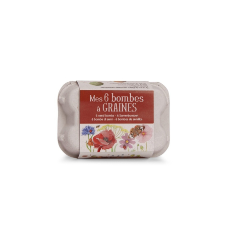 4 - 5 Ani - Set 6 bombe cu seminte de flori, Moulin Roty