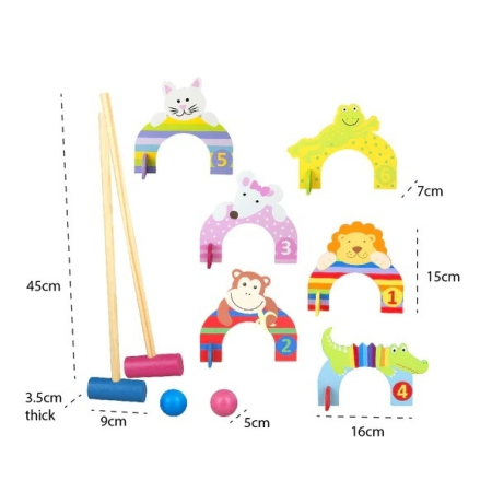 Set crocket din lemn cu animale, Orange Tree Toys [1]