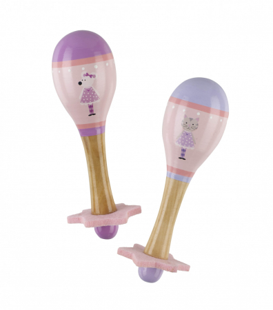 Muzicale - Set Maracas din Lemn, Orange Tree Toys