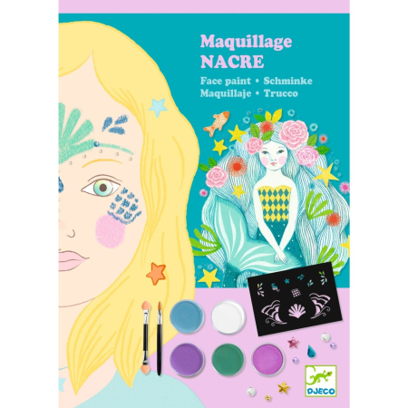 Set pictura pe fata culori sidefate, Djeco [4]