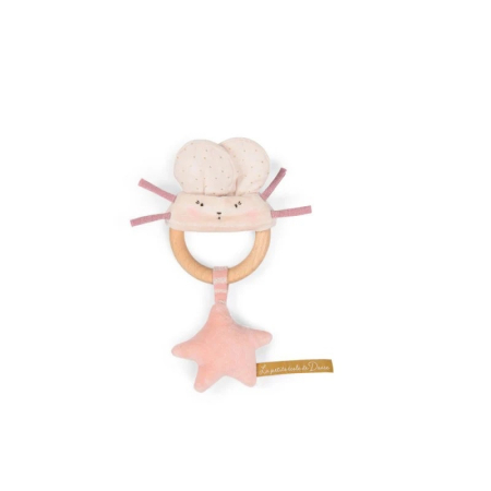 Cadouri - Zornaitoare cu inel de lemn Soricel , Moulin Roty