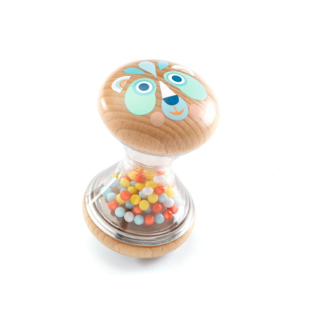 Pentru Bebe - Zornaitoare din lemn cu ursulet BabySabli, Djeco