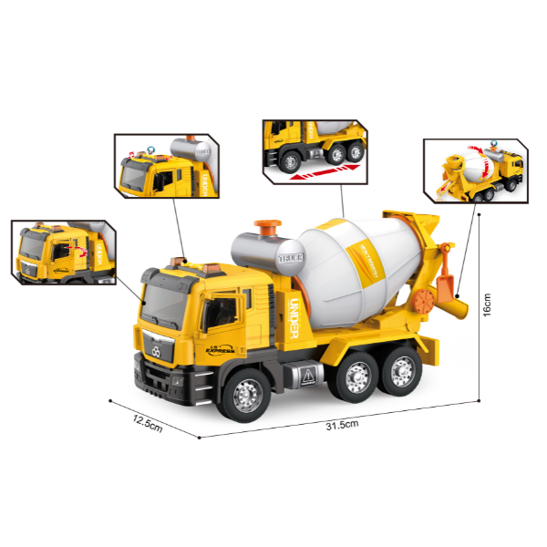 1:10 Camion-betonier cu fricțiune (lumini /sunete) [4]
